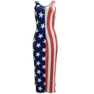 Flag Maxi Dress (L)
